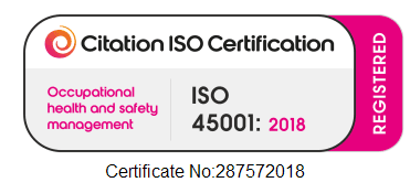 ISO 45001 certification badge
